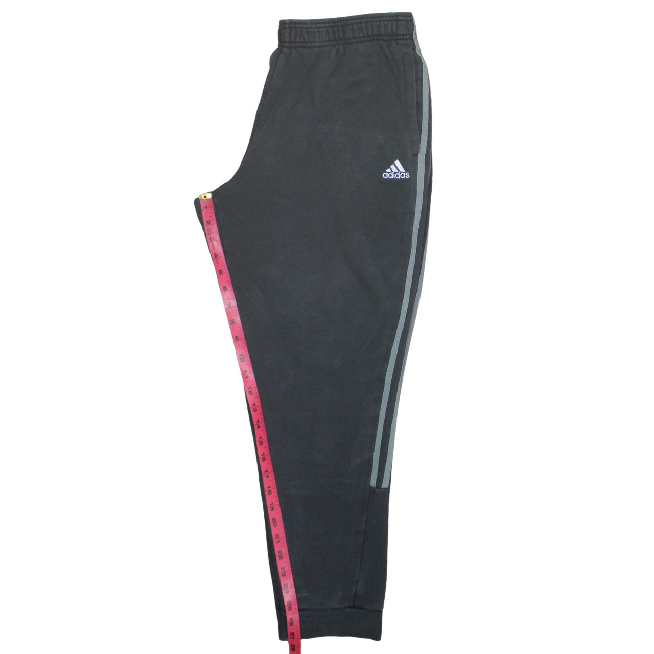 Adidas Men's Black XL Fleece Track Pants Tapered Joggers