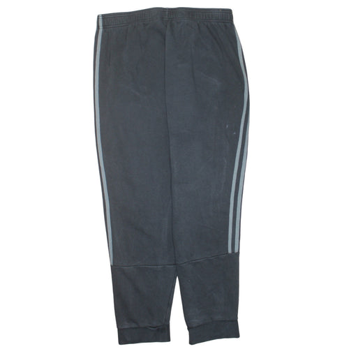 Adidas Men's Black XL Fleece Track Pants Tapered Joggers