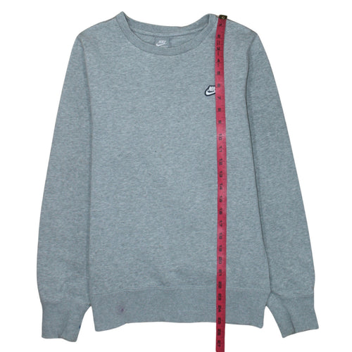 Nike Men's Grey Crew Neck Pullover Sweatshirt Size S