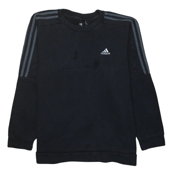 Adidas Men's Black XL Pullover Sweatshirt Crew Neck Fleece Sports Top