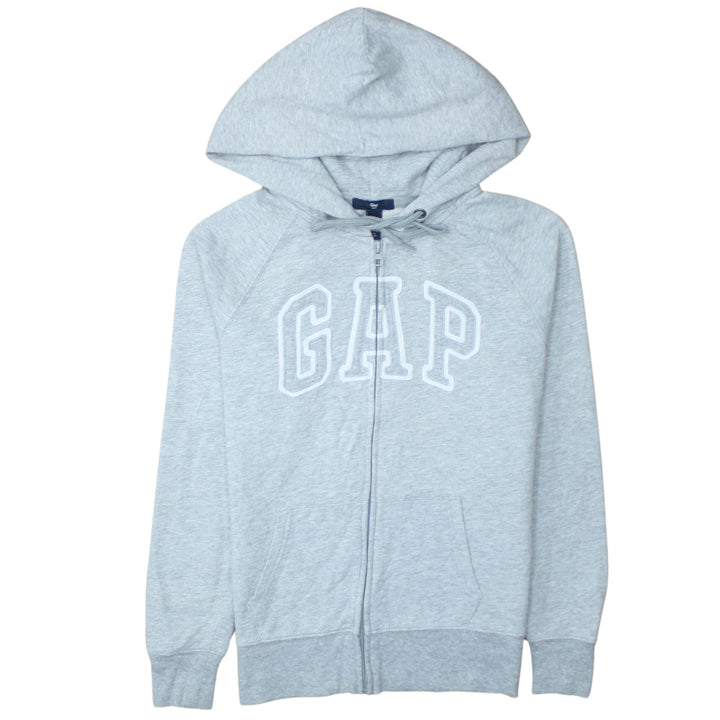 GAP Women Grey Full Zip Hoodie Small Cotton Blend Casual