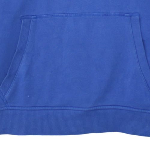 Canterbury Boys Blue Pullover Hoodie Age 14 Years Cotton Blend Logo Rugby Top