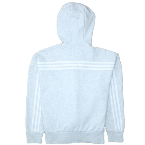Adidas Women’s Grey Full Zip Hoodie Small Sportswear
