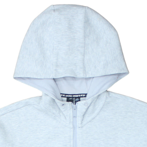 Adidas Women’s Grey Full Zip Hoodie Small Sportswear