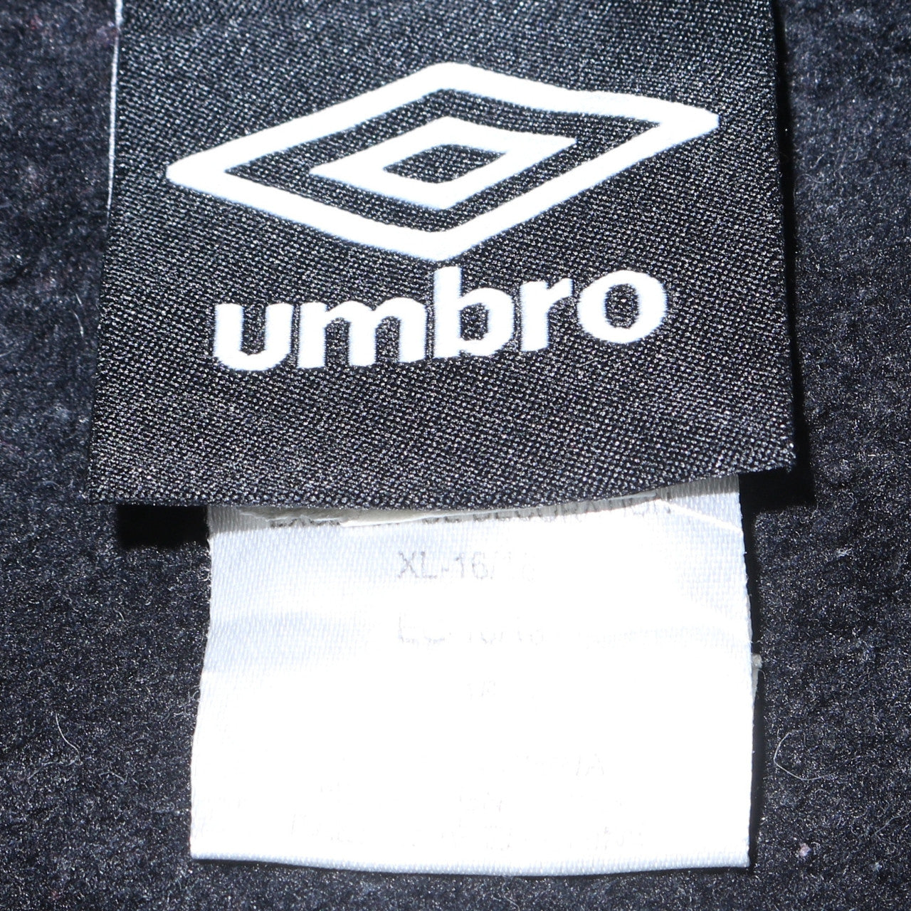 Umbro Men's Black Grey XL Pullover Hoodie with Logo