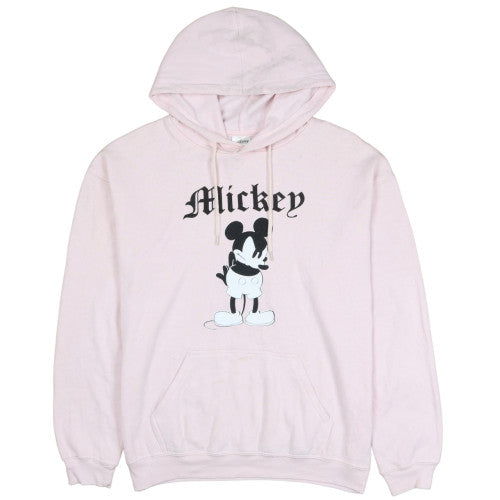 Disney Women Pink Mickey Pullover Hoodie Size S