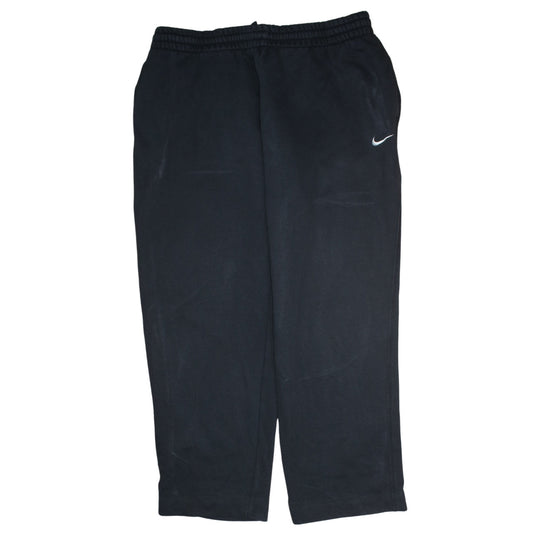 Nike Men's Black 2XL Fleece Sweatpants Elastic Waist Regular Fit