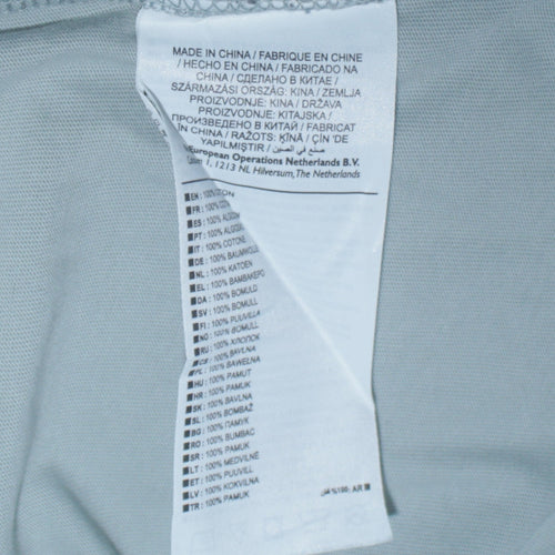 Nike Men's Grey Long Sleeve Graphic Logo Top XS