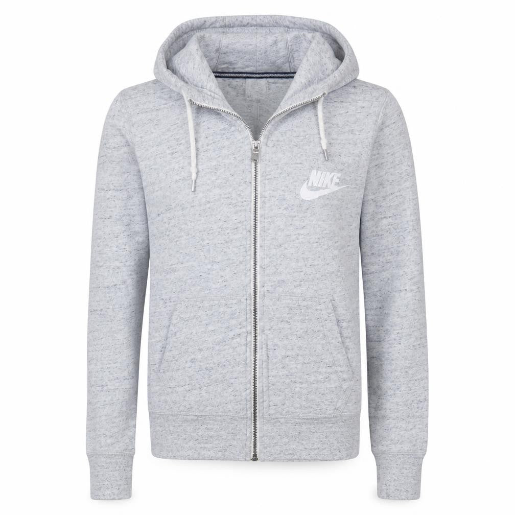 Nike Men's Grey Full Zip Hoodie XS Athletic Fit
