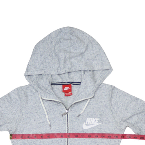 Nike Men's Grey Full Zip Hoodie XS Athletic Fit