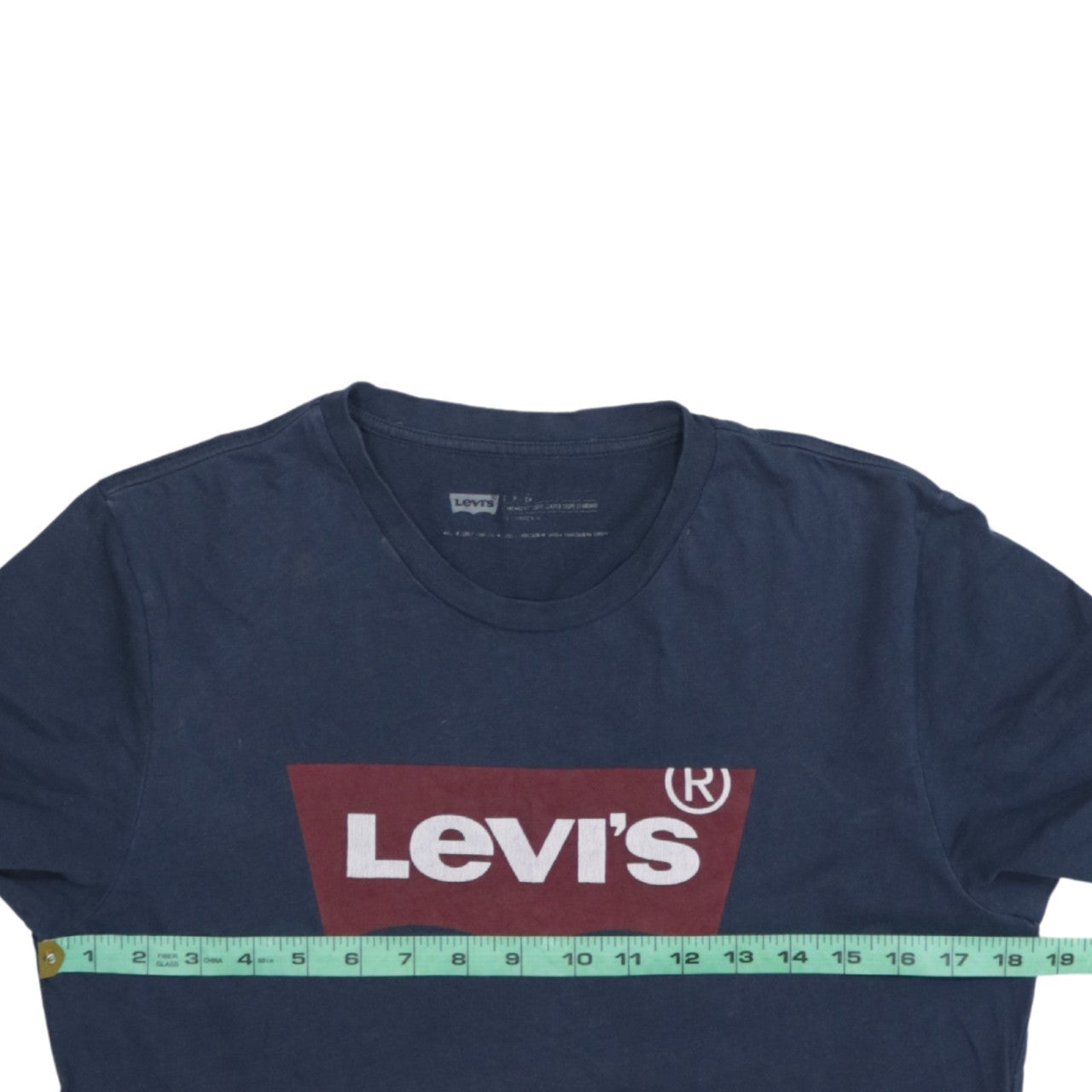 Levi's Men's Blue Graphic Logo Regular Fit Cotton T-Shirt Size S