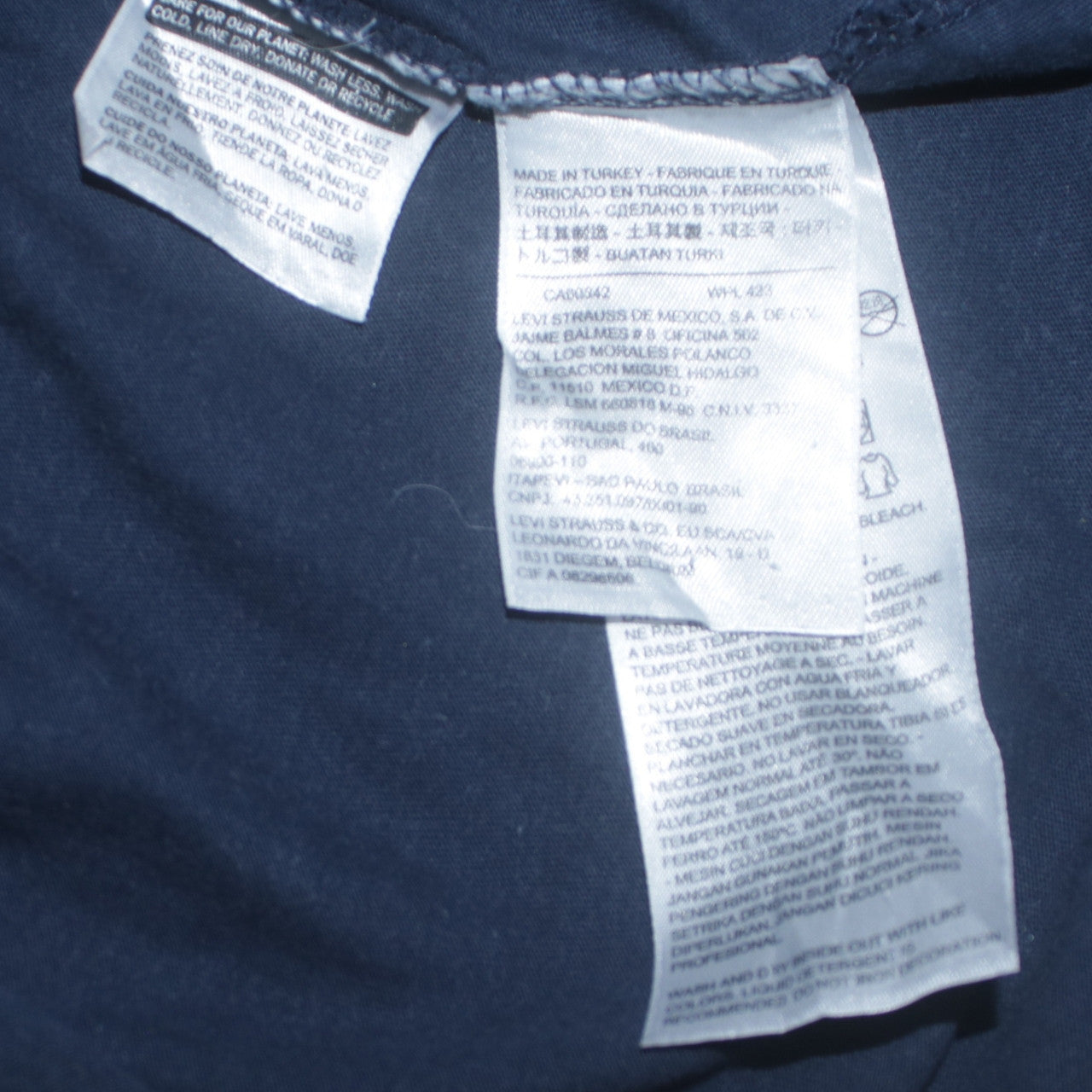 Levi's Men's Blue Graphic Logo Regular Fit Cotton T-Shirt Size S