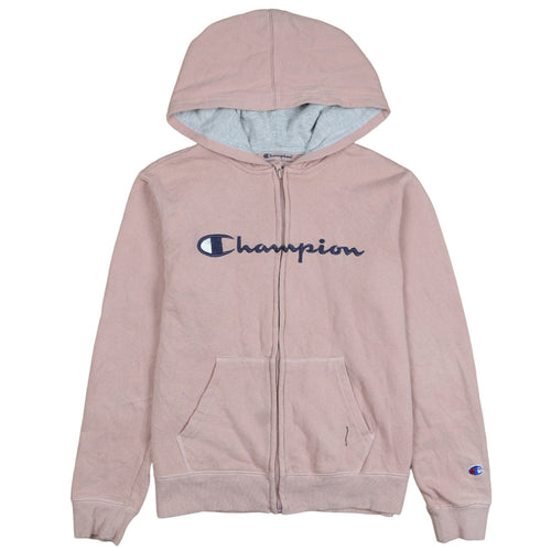 Champion Women Pink Full Zip Hoodie L Authentic Athleticwear