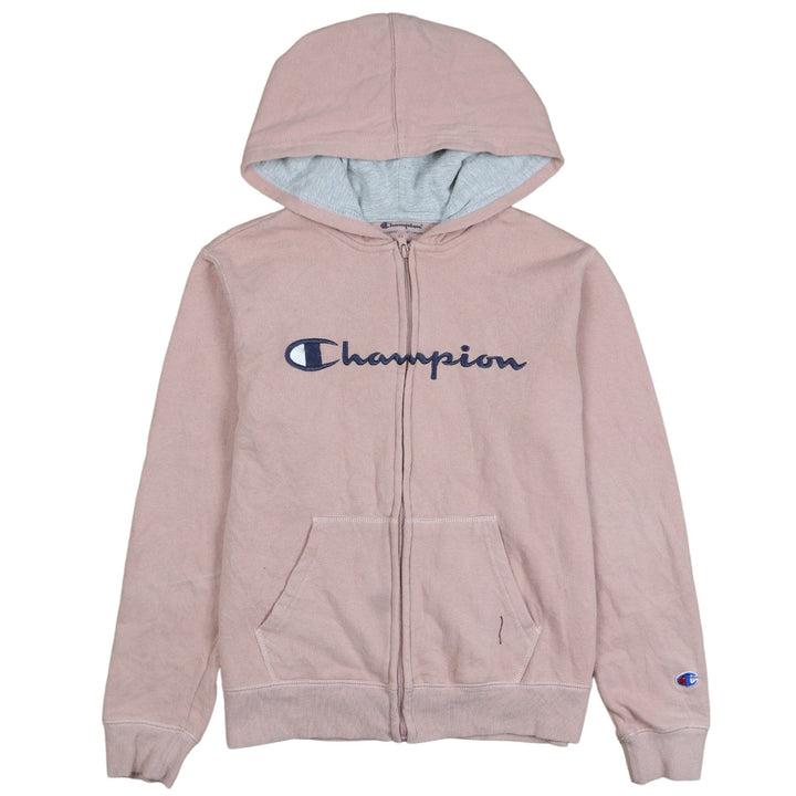 Champion Women Pink Full Zip Hoodie L Authentic Athleticwear