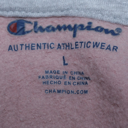 Champion Women Pink Full Zip Hoodie L Authentic Athleticwear