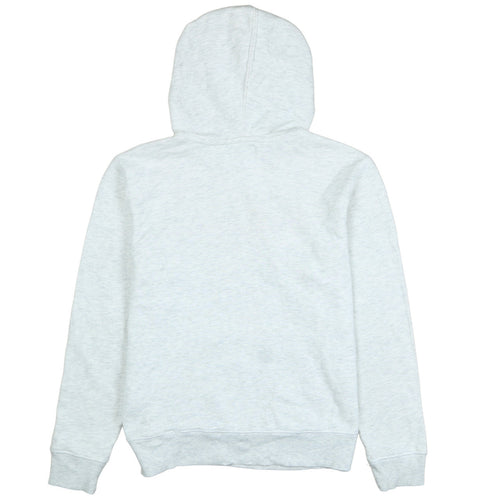Champion Womens Grey Pullover Hoodie Large Embroidered Logo Sweatshirt