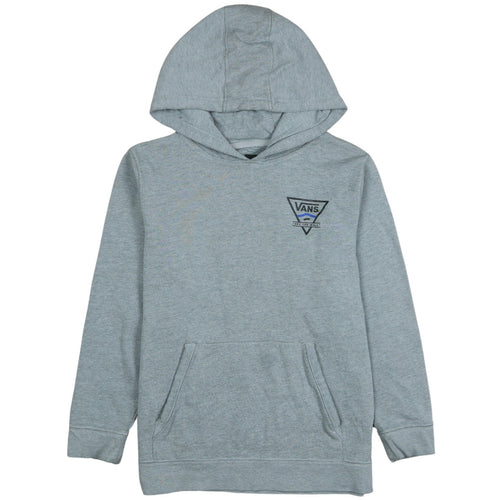 Vans Women’s Grey Pullover Hoodie Large Logo Design Casual