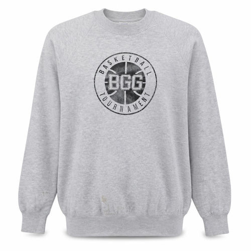 Russell Mens Grey Basketball Tournament Graphic Sweatshirt L