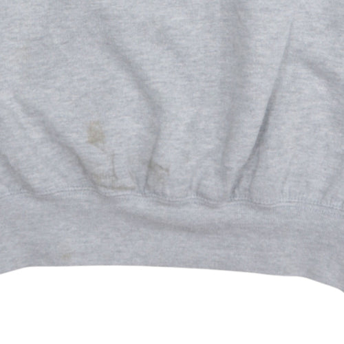 Russell Mens Grey Basketball Tournament Graphic Sweatshirt L