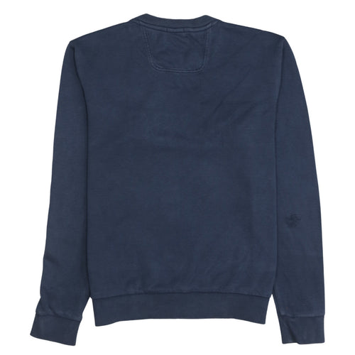 Hugo Boss Mens Blue Slim Fit Logo Sweatshirt Size S