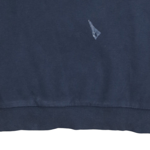 Hugo Boss Mens Blue Slim Fit Logo Sweatshirt Size S
