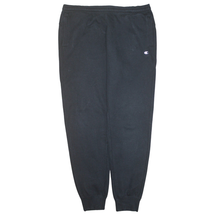 Champion Mens Black Jogger Sweatpants L Elastic Waist Activewear