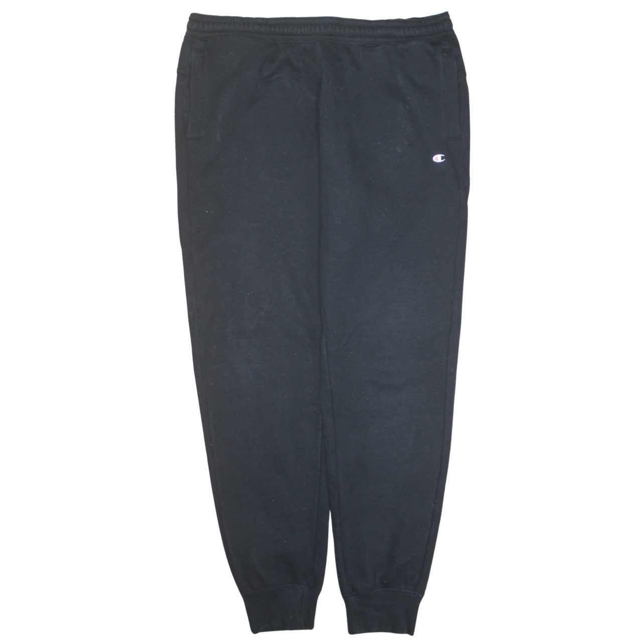 Champion Mens Black Jogger Sweatpants L Elastic Waist Activewear