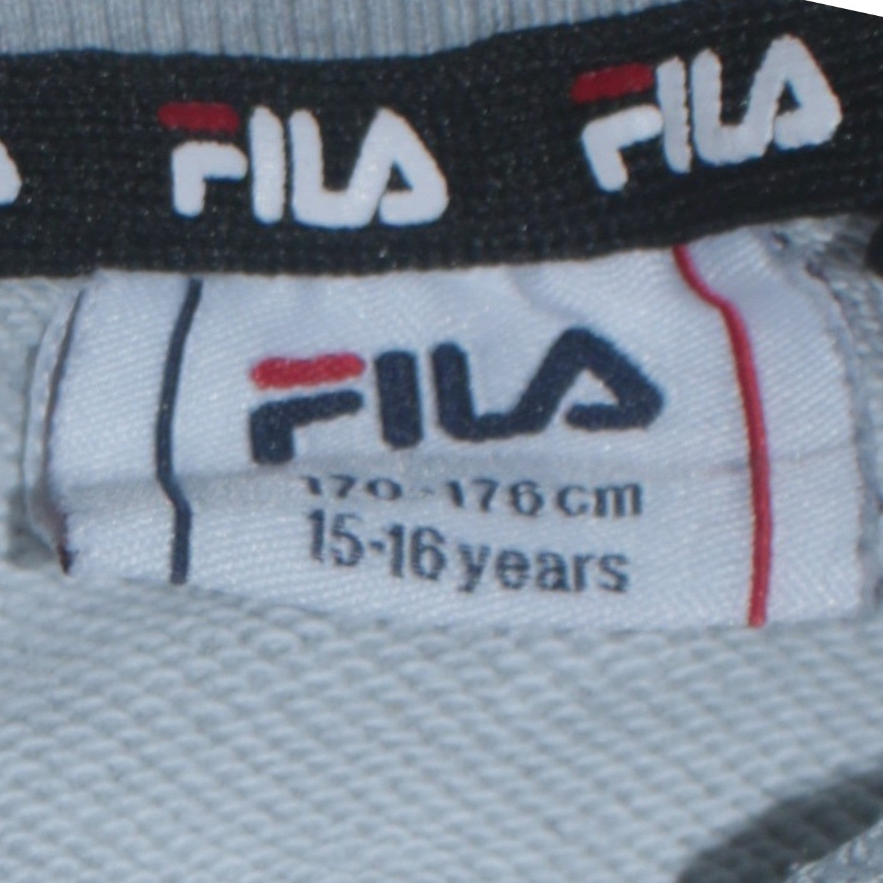Fila Boys Grey Colourblock Crew Neck Sweatshirt 15-16 Years