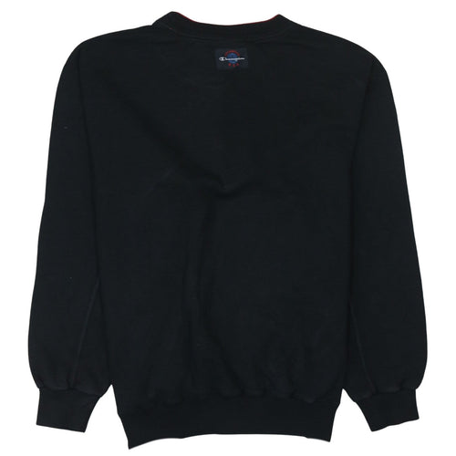 Champion Men's Black Large Pullover Sweatshirt USA Embroidered Vintage