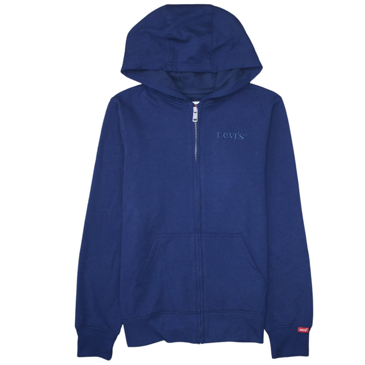 Levi's Girls Blue Full Zip Hoodie Size 12 Years Cotton Blend