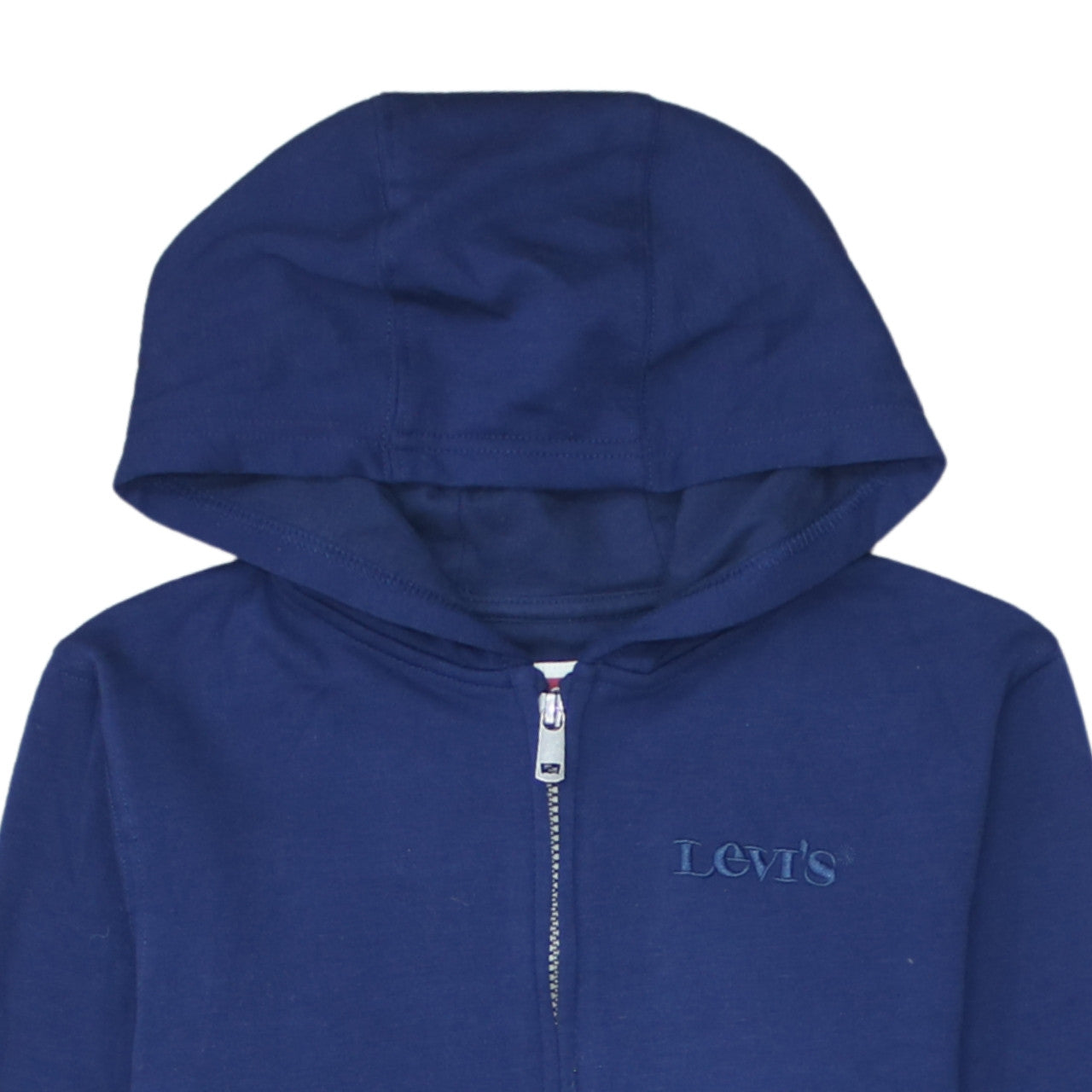 Levi's Girls Blue Full Zip Hoodie Size 12 Years Cotton Blend