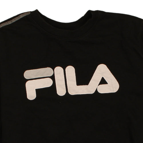 FILA Womens Black Small Crew Neck Pullover Sweatshirt