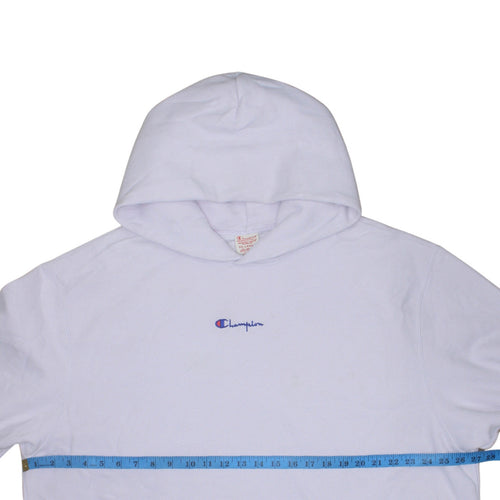Champion Womens White 2XL Reverse Weave Pullover Hoodie Sweatshirt