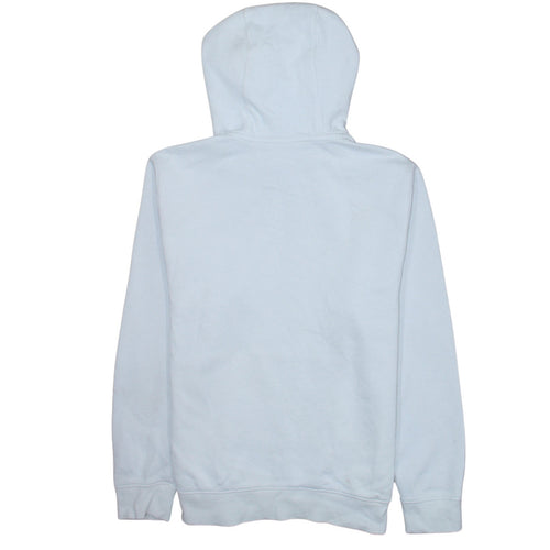 Nike Men White Pullover Hoodie M Fleece Regular Fit Logo Sportswear