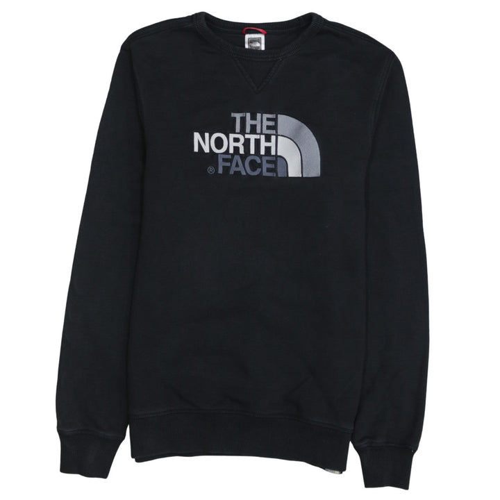 The North Face Men's Black Embroidered Logo Crew Neck Sweatshirt M