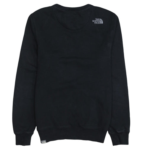 The North Face Men's Black Embroidered Logo Crew Neck Sweatshirt M