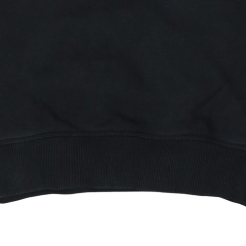 The North Face Men's Black Embroidered Logo Crew Neck Sweatshirt M