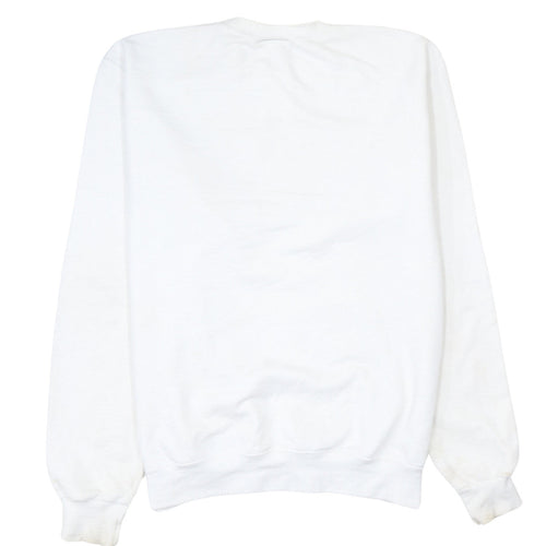 Champion Men’s White Mount Mary University Pullover Sweatshirt Medium
