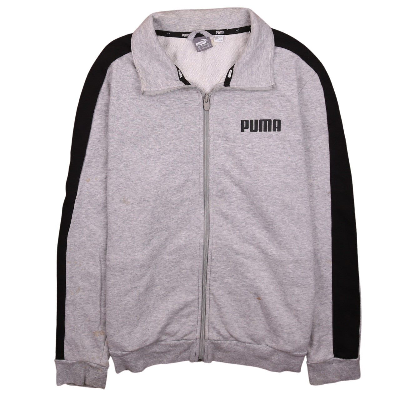 Puma Men's Grey 2XL Track Jacket Full Zip Lightweight Activewear