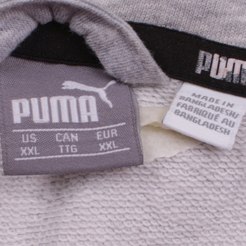 Puma Men's Grey 2XL Track Jacket Full Zip Lightweight Activewear