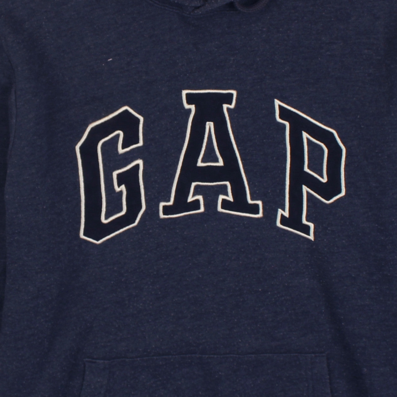 GAP Men's Blue Pullover Hoodie Medium Logo Fleece Sweatshirt