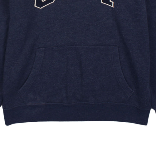 GAP Men's Blue Pullover Hoodie Medium Logo Fleece Sweatshirt