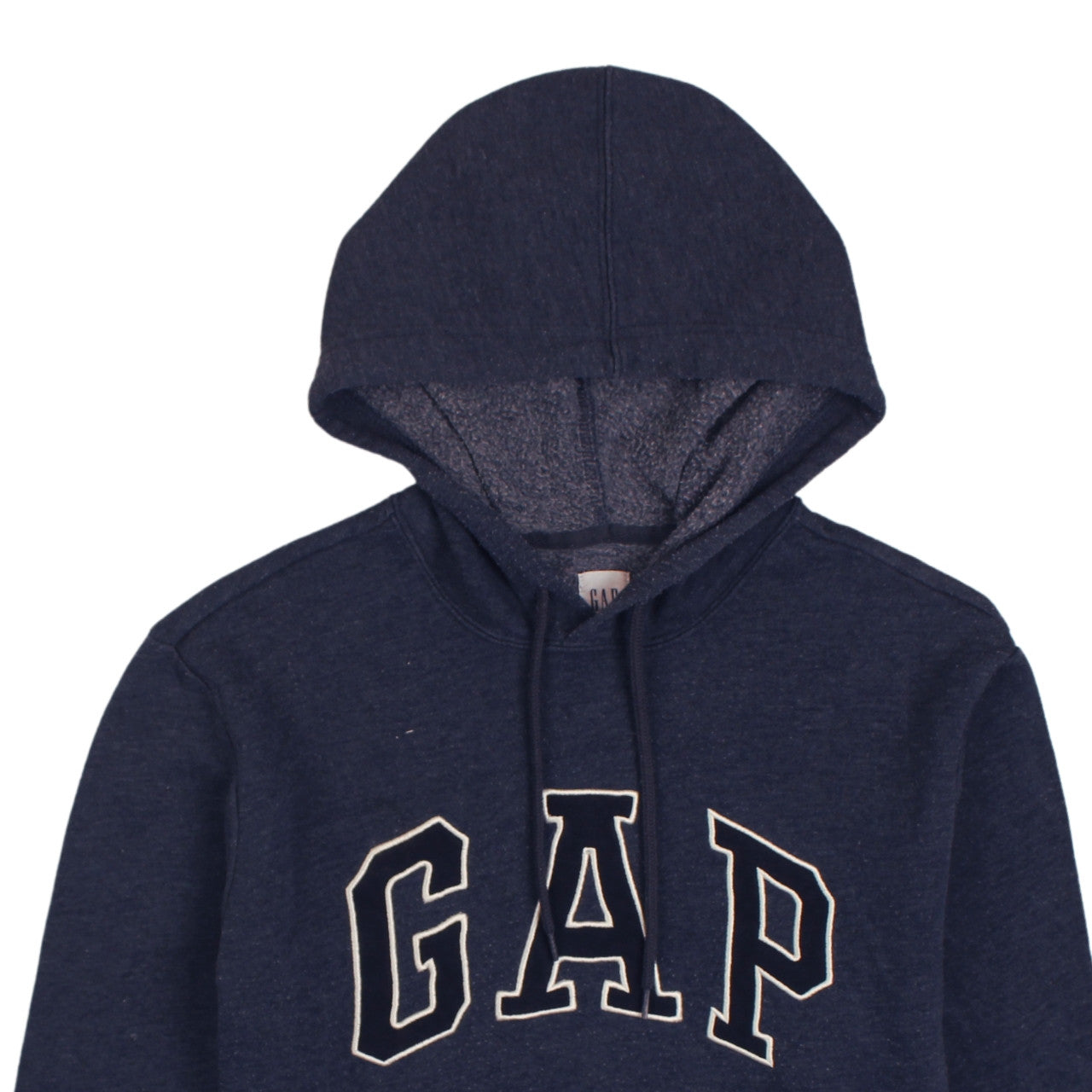 GAP Men's Blue Pullover Hoodie Medium Logo Fleece Sweatshirt