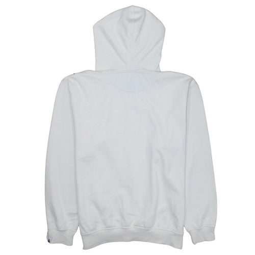 Reebok Men's White Pullover Hoodie Small Athletic Logo Sweatshirt