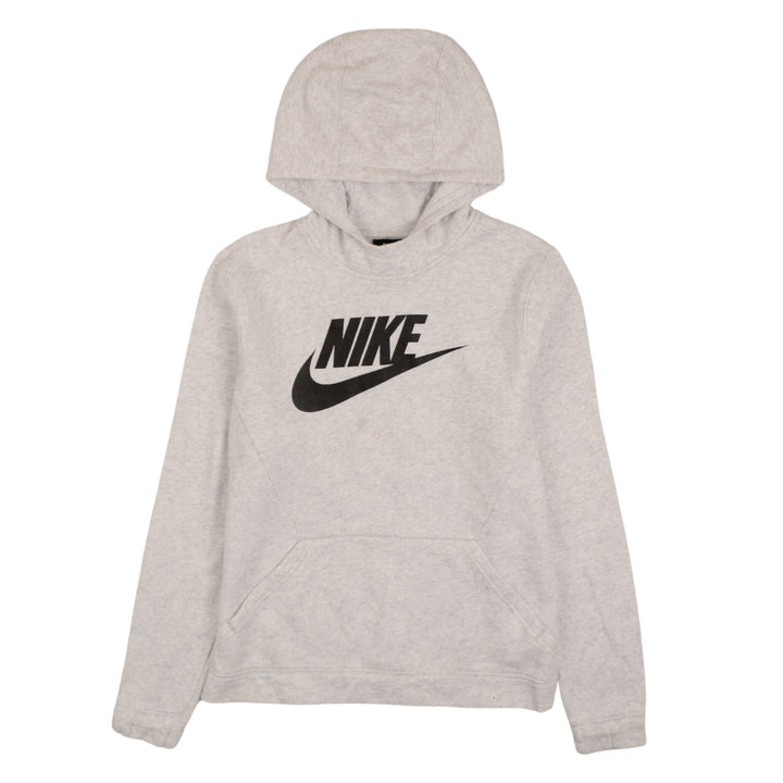Nike Boys Grey Pullover Hoodie XL 13-15 Years Fleece Logo Sweatshirt