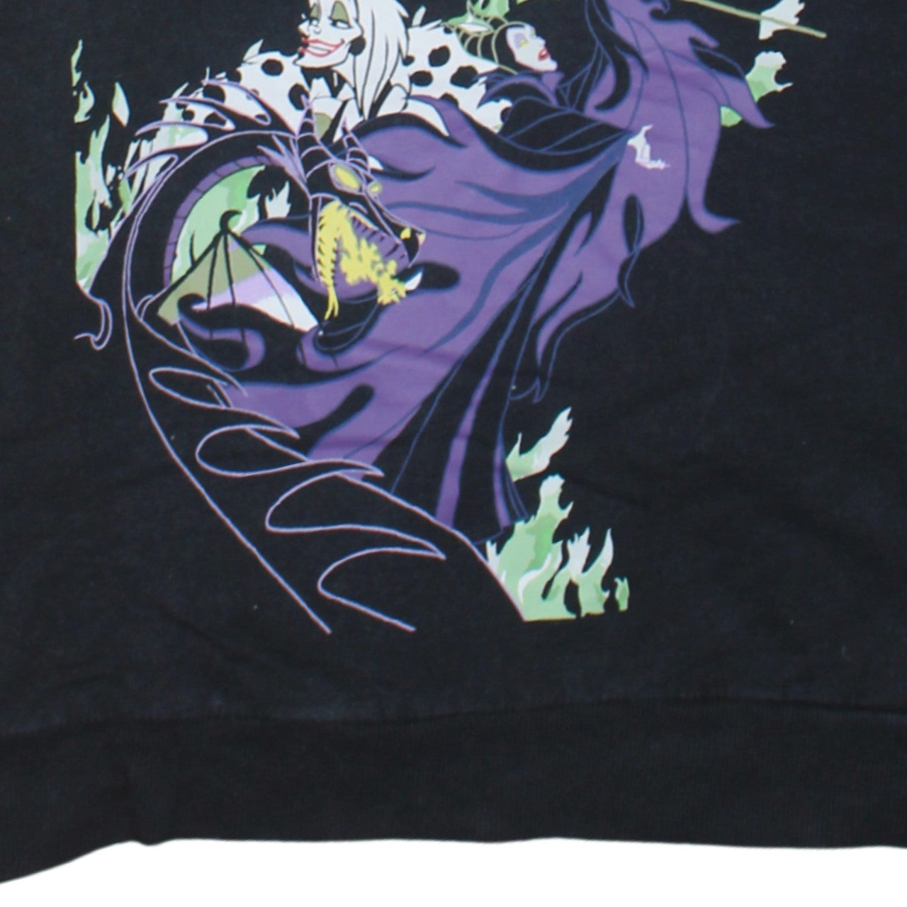 Disney TU Women Black Size 20 Pullover Sweatshirt Villains Sequin Design