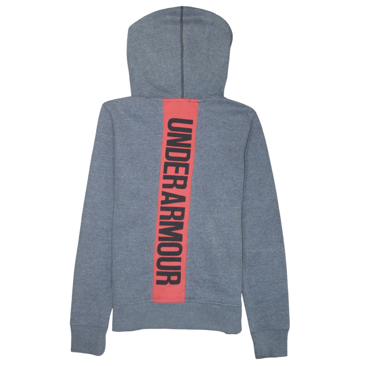 Under Armour Women Grey Full Zip Hoodie Medium Loose Fit