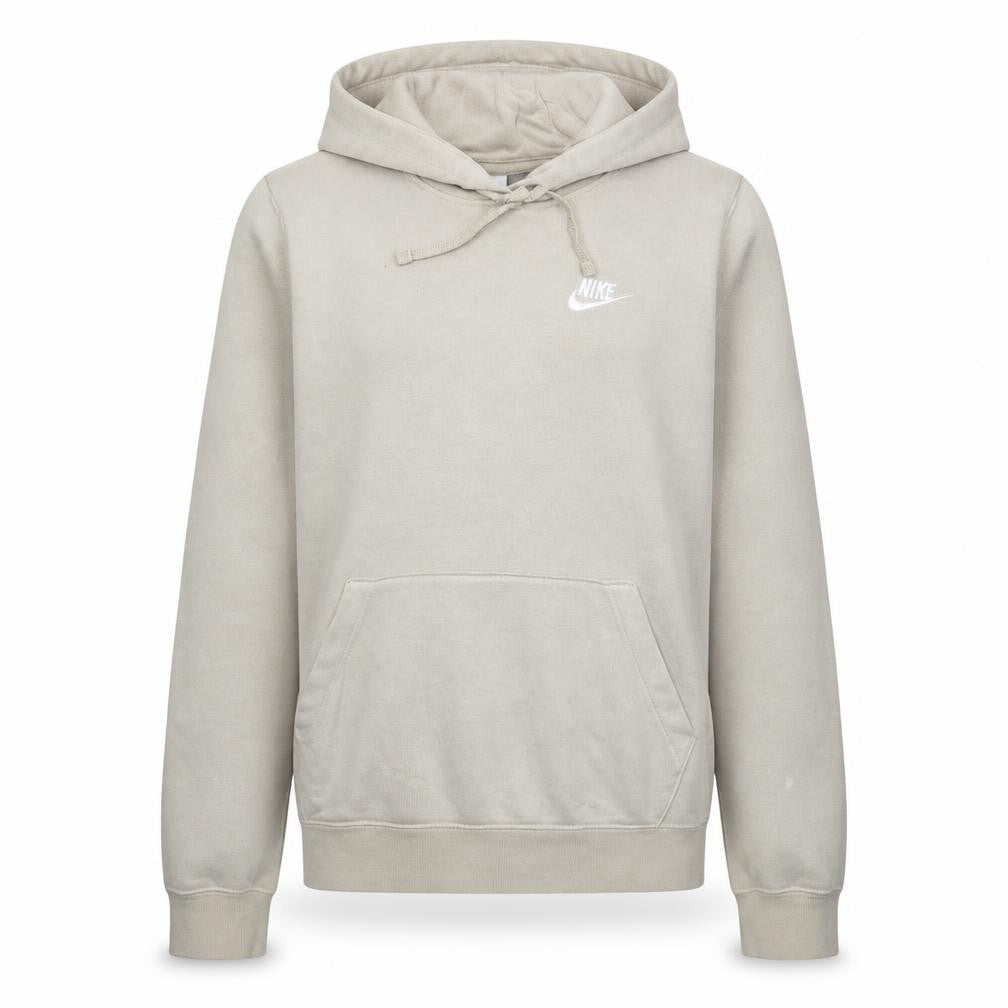 Nike Women Beige Pullover Hoodie Small Cotton Blend Casual Fit