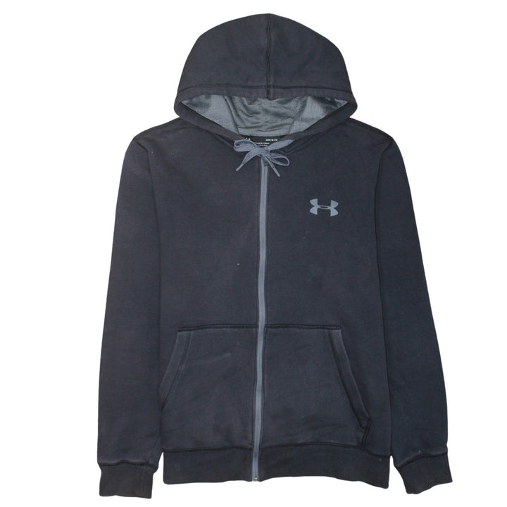 Under Armour Mens Black Full Zip Hoodie Medium ColdGear Fitted