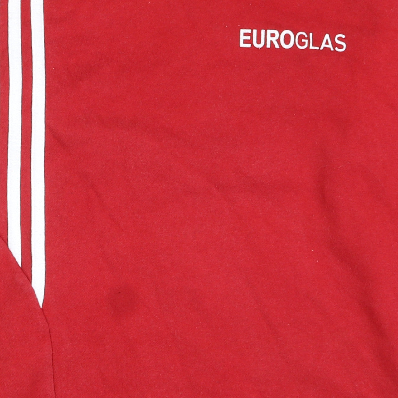 Adidas Mens Red Pullover Sweatshirt M Sports Logo Crew Neck